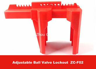 China 2&quot; plástico - 8&quot; dispositivo ajustable rojo del cierre de la seguridad de la vávula de bola proveedor