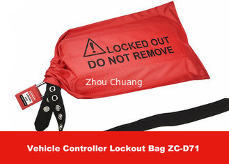 China Regulador rojo Lockout Bags del vehículo de las telas para los reguladores y los enchufar industriales proveedor
