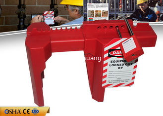 China La válvula industrial ajustable roja cierra hacia fuera los candados del estándar 6 del Osha disponibles proveedor