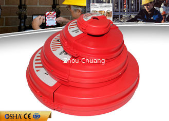 China Válvula de puerta del ABS que cierra el dispositivo, 470g peso Logo Valve Lockout de encargo proveedor