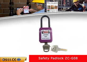 China PA No-conductor durable púrpura Bady Xenoy Safety Lockout Padlocks proveedor