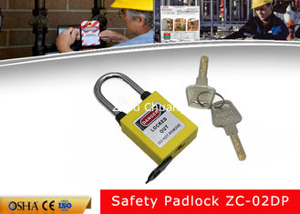 China 3&quot; amarillo candados altos del cierre de la seguridad del cuerpo de Xenoy con la etiqueta del PVC proveedor