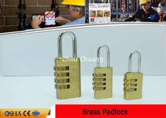 China Candados de cobre amarillo del cierre de la seguridad de Bady Four Wheel Combination Lock proveedor