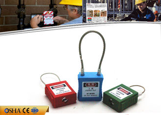 China candados de acero inoxidables del cierre de la seguridad del cuerpo del PA del grillo del cable de 3m m proveedor