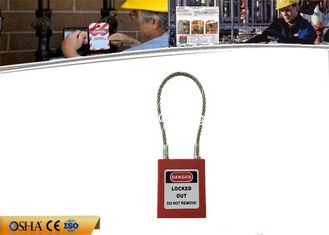 China Candados de acero inoxidables del cierre de la seguridad del cable de 2 milímetros con el cuerpo del color proveedor