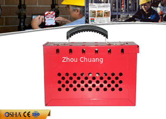 China Equipos portátiles rojos de Tagout del cierre con 12 pedazos del material de acero de los candados proveedor