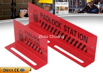 China Estación roja del cierre ZC-S002/estación material de acero durable de Tagout del cierre 282g proveedor