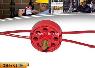 China El cierre del cable de la resistencia de la rueda ZC-L31, PVC del CE 119g cubrió el cierre Tagout proveedor