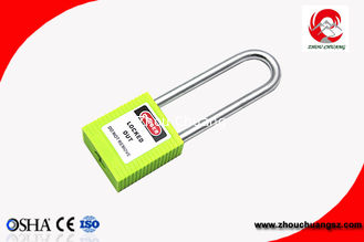China Candado de nylon plástico de la seguridad del cuerpo del grillo largo del metal de los nuevos productos 76m m del proveedor de China proveedor