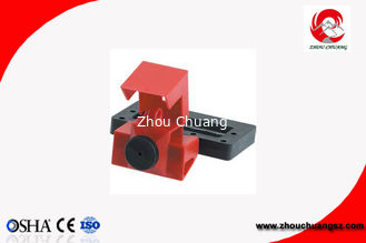 China Abrazadera plástica de nylon roja de la seguridad en el cierre del triturador para el interruptor 120/277V proveedor