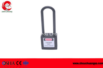 China Candado de acero largo de Xenoy del grillo de la seguridad colorida para el cierre Tagout proveedor