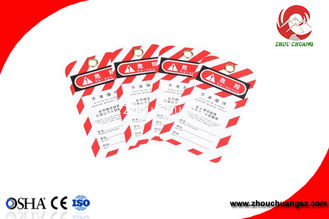 China cierre de la seguridad de la etiqueta del PVC del color rojo 7G cualquier color ZC-T04 disponible proveedor