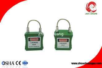 China Candados de acero inoxidables del cierre de la seguridad del grillo del cable con el cuerpo de Colorfull proveedor