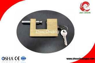 China Candado de cobre amarillo de la seguridad en la anchura rectangular fuerte 50m m del cuerpo de la cerradura proveedor