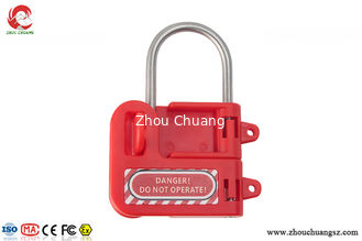 China Cierre de acero del cerrojo de la seguridad de no. S430 con la manija plástica roja, liquidación del mandíbula 1n (25m m) proveedor