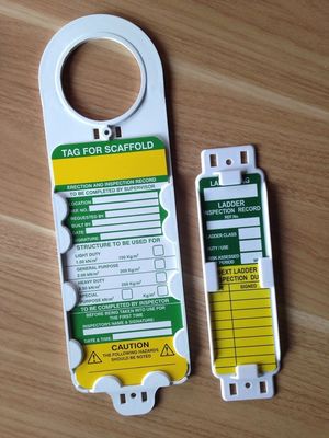 El andamio blanco modificado para requisitos particulares del cierre de la seguridad del ABS 75g marca con etiqueta para industrial químico proveedor