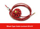 tipo rojo cierre de la rueda del ABS de 119g los 2m del cable con la capa ULTRAVIOLETA del PVC de la resistencia para industrial proveedor