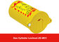 Cierre disponible del cilindro de gas de los candados del amarillo 3 del material de los PP con las etiquetas reescribibles proveedor