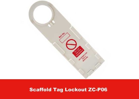 El andamio blanco modificado para requisitos particulares del cierre de la seguridad del ABS 75g marca con etiqueta para industrial químico proveedor