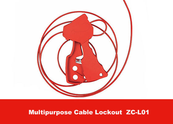 Cierre seguro material de nylon multiusos rojo del cable con longitud de cable de los 2.4m proveedor