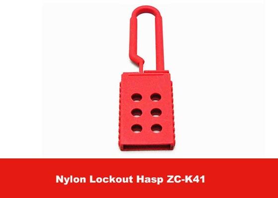 La seguridad de nylon No-conductora de los agujeros del color rojo seis cierra hacia fuera el cerrojo proveedor