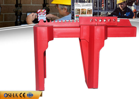 La válvula industrial ajustable roja cierra hacia fuera los candados del estándar 6 del Osha disponibles proveedor
