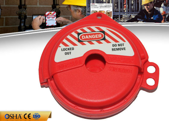 Válvula de puerta del ABS que cierra el dispositivo, 470g peso Logo Valve Lockout de encargo proveedor