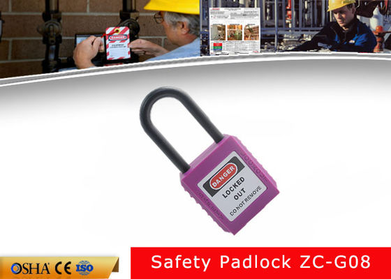 PA No-conductor durable púrpura Bady Xenoy Safety Lockout Padlocks proveedor