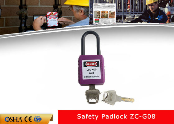 PA No-conductor durable púrpura Bady Xenoy Safety Lockout Padlocks proveedor