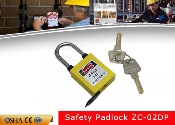 3&quot; amarillo candados altos del cierre de la seguridad del cuerpo de Xenoy con la etiqueta del PVC proveedor