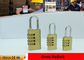 Candados de cobre amarillo del cierre de la seguridad de Bady Four Wheel Combination Lock proveedor