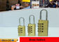 Candados de cobre amarillo del cierre de la seguridad de Bady Four Wheel Combination Lock proveedor