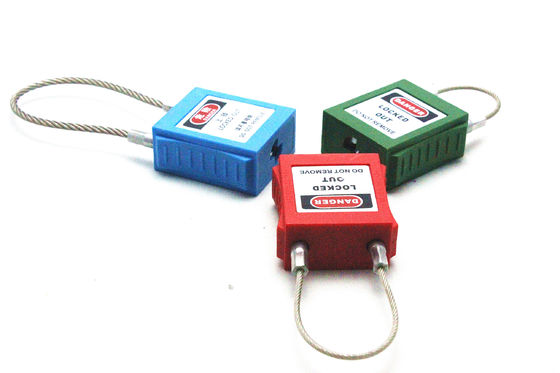 candados de acero inoxidables del cierre de la seguridad del cuerpo del PA del grillo del cable de 3m m proveedor