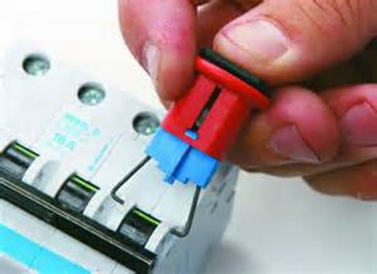 Seguridad material de nylon Mini Circuit Breaker Lockout del PA con el grillo Paslock de 6M M proveedor