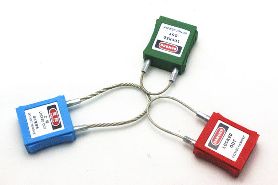 Candados de acero inoxidables del cierre de la seguridad del cable de 2 milímetros con el cuerpo del color proveedor