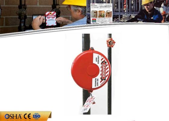 La válvula de puerta de encargo de la seguridad del color del polipropileno rojo cierra hacia fuera la etiqueta hacia fuera proveedor