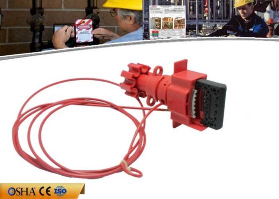 La válvula roja del propósito multi cierra hacia fuera el material de nylon de acero industrial proveedor