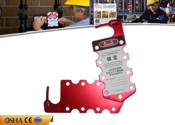 Cierre de aluminio rojo del CERROJO de siete agujeros con el candado de la etiqueta 7pcs del bothside disponible proveedor