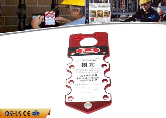 Cierre de aluminio rojo del CERROJO de siete agujeros con el candado de la etiqueta 7pcs del bothside disponible proveedor