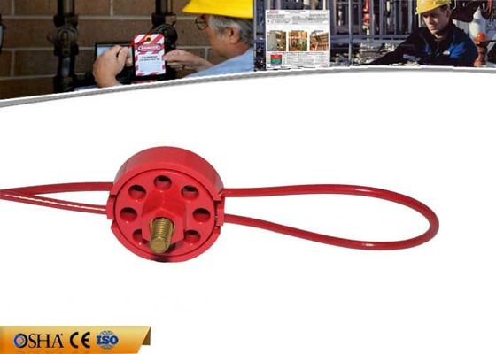 La seguridad se cierra hacia fuera con el tipo rojo cierre 2/5/10M Cable de la rueda del ABS de los candados del cable proveedor