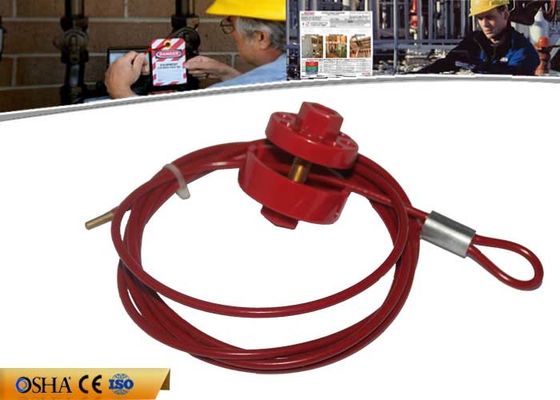 La seguridad se cierra hacia fuera con el tipo rojo cierre 2/5/10M Cable de la rueda del ABS de los candados del cable proveedor