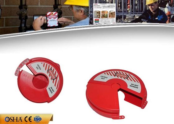 Válvula de puerta del ABS que cierra el dispositivo, 470g peso Logo Valve Lockout de encargo proveedor