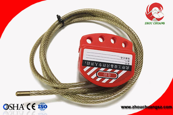 pvc ULTRAVIOLETA de acero inoxidable ajustable de la resistencia del cierre del cable del 1.8m proveedor