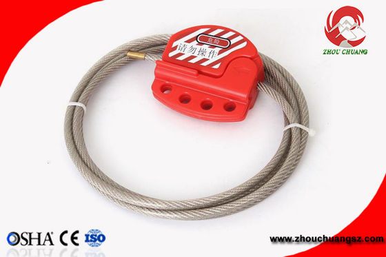pvc ULTRAVIOLETA de acero inoxidable ajustable de la resistencia del cierre del cable del 1.8m proveedor