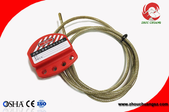 pvc ULTRAVIOLETA de acero inoxidable ajustable de la resistencia del cierre del cable del 1.8m proveedor