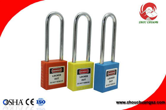 2018 candados largos de nylon coloridos baratos de la seguridad del grillo del material 76m m del PA proveedor