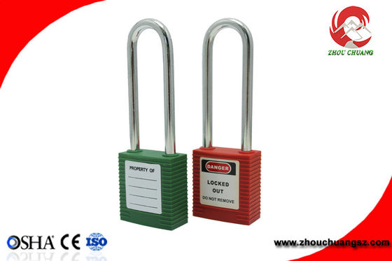 2018 candados largos de nylon coloridos baratos de la seguridad del grillo del material 76m m del PA proveedor