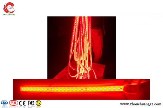 La luz de tira resistente brillante estupenda del color rojo LED SMD5050 de alto voltaje 10 mide/rollo proveedor